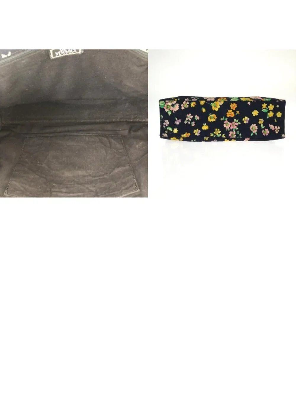 Versace Vintage Sunburst Medusa Multicolor Canvas Shoulder Bag